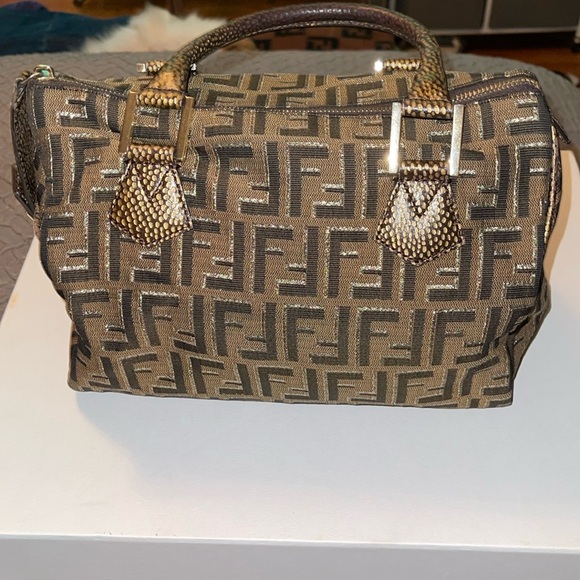 Fendi Handbags - Preloved Fendi chef Boston bag great condition hardware has some scratches.